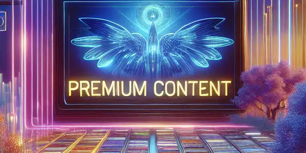 A modern digital landscape showcasing vibrant thumbnails of premium adult content with luxurious, immersive elements and subtle Japanese aesthetics.