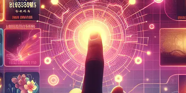 A modern streaming platform interface showcasing adult film thumbnails and a calendar for limited screenings in a vibrant nightlife setting.